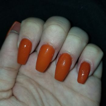Nail Pro & Spa - Left hand all red and cut open around cuticles - Nail Salons Near Me - San Pedro, California Nail Pro & Spa - Left hand all red and cut open around cuticles - Nail Salons Near Me - San Pedro, California