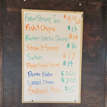 Ono Fish and Shrimp - Menu - Food Trucks Near Me - Kaunakakai, Hawaii Ono Fish and Shrimp - Menu - Food Trucks Near Me - Kaunakakai, Hawaii