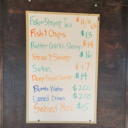 Ono Fish and Shrimp - Menu