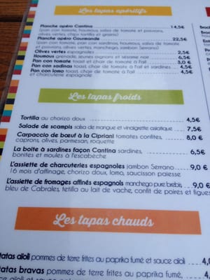 Menu photo 1 La Cantina Namur, WNA