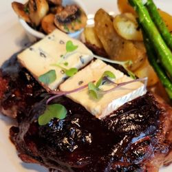 The Wild Rose - Ribeye with a Port reduction and Bleu Cheese was awesome!!!