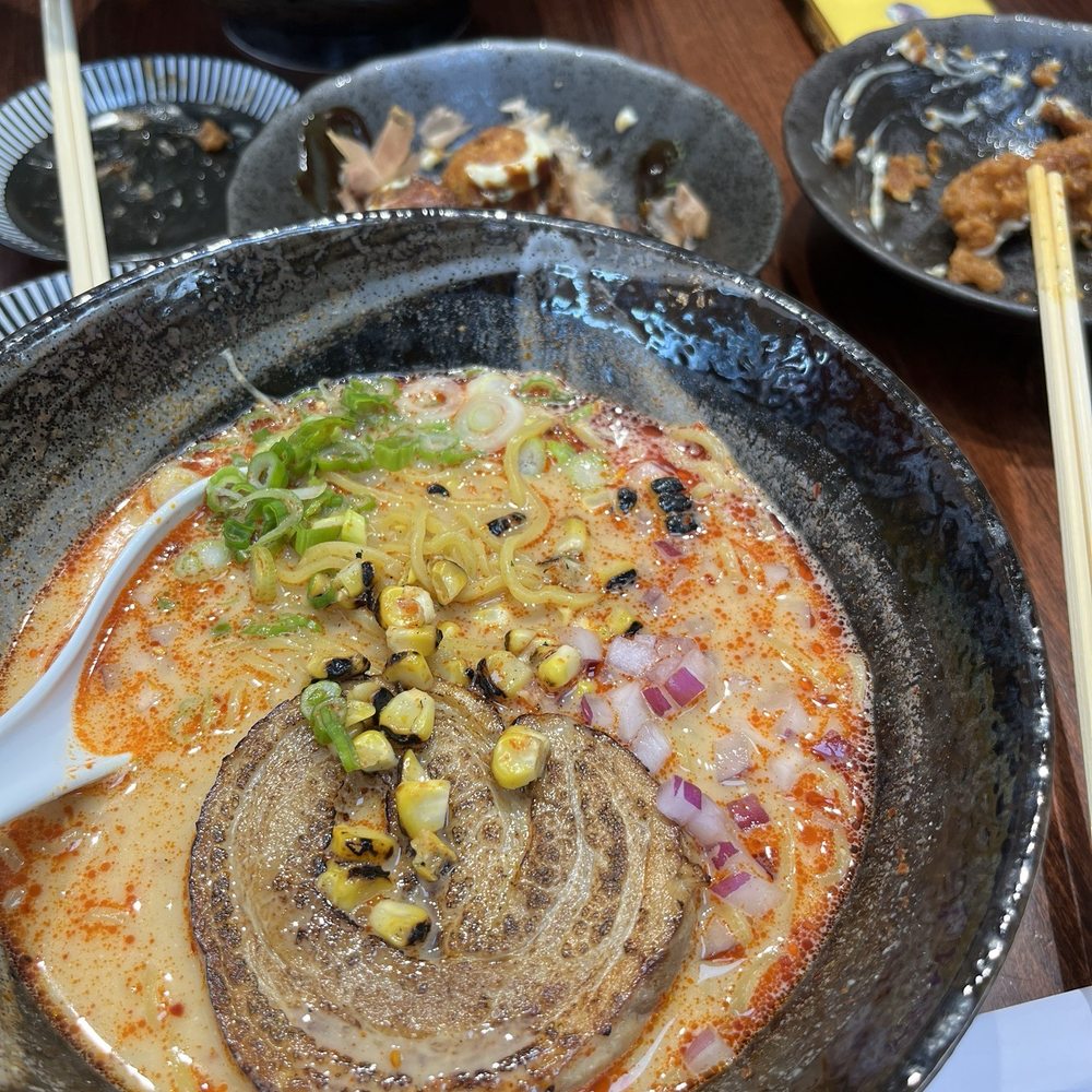 Menya Ramen House - Spicy Miso Tonkatsu Spicy kaisen not pictured but seafood is so fresh! - Ramen Near Me - Ridgewood, New Jersey Menya Ramen House - Spicy Miso Tonkatsu Spicy kaisen not pictured but seafood is so fresh! - Ramen Near Me - Ridgewood, New Jersey
