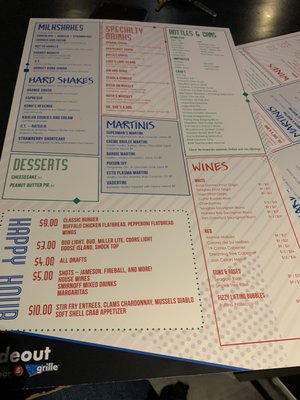 Menu photo 2 The Hideout Arcade Bar and Grill Rehoboth Beach, DE Menu photo 2 The Hideout Arcade Bar and Grill Rehoboth Beach, DE