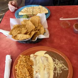 Viva El Taco Mexican Grill - Enchiladas meal and quesadillas