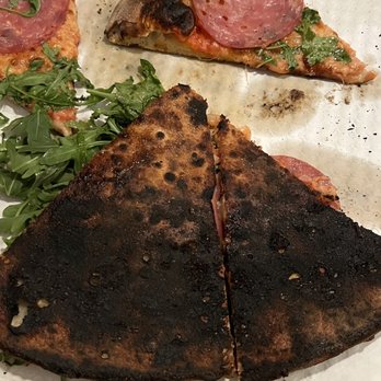 Izzi - Half of pizza bottom was charred. - Pizza Near Me - Herndon, Virginia Izzi - Half of pizza bottom was charred. - Pizza Near Me - Herndon, Virginia
