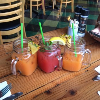 The Cafe - Carrot/pineapple/apple juice and watermelon/cucumber/lime juice - soooooo delicious and refreshing...especially during a hangover!! - Sandwiches Near Me - Key West, Florida The Cafe - Carrot/pineapple/apple juice and watermelon/cucumber/lime juice - soooooo delicious and refreshing...especially during a hangover!! - Sandwiches Near Me - Key West, Florida