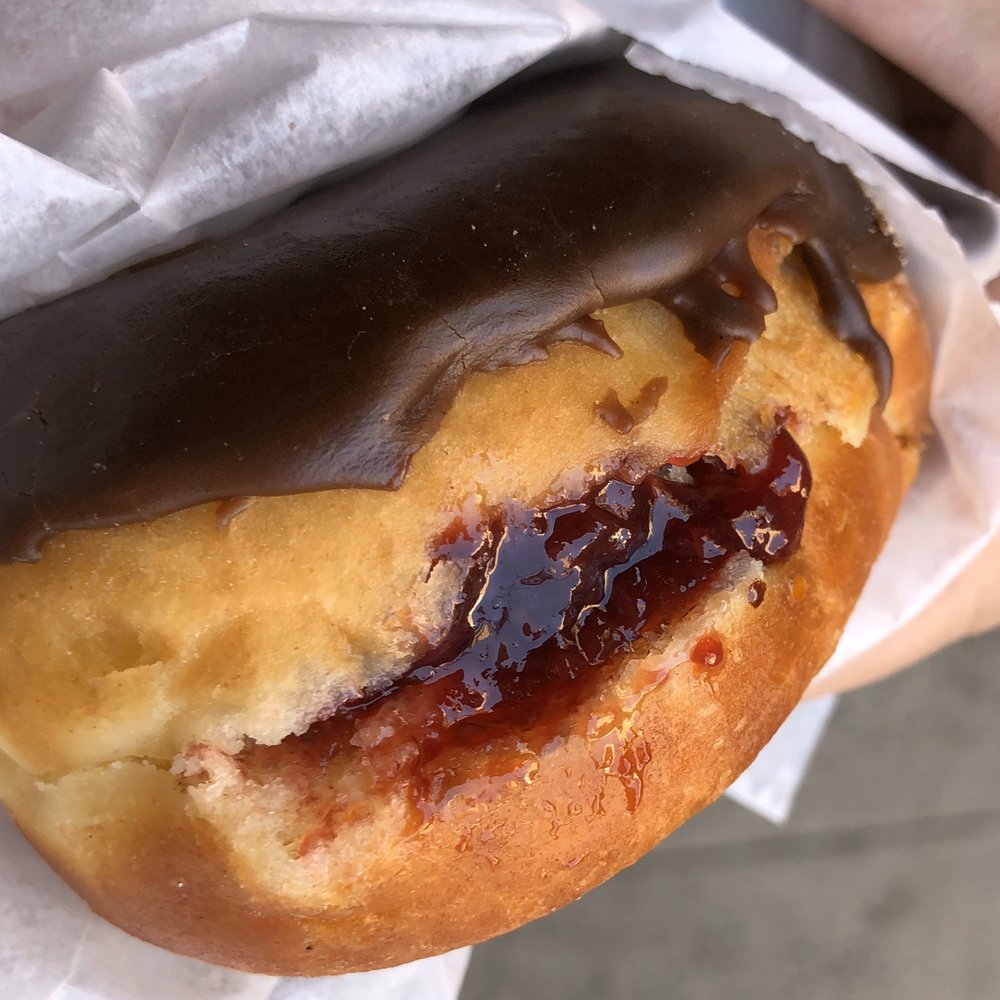Orwashers - Raspberry Jelly in Chocolate Doughnut - YUM! (11/25/2019) - Bakeries Near Me - New York, New York Orwashers - Raspberry Jelly in Chocolate Doughnut - YUM! (11/25/2019) - Bakeries Near Me - New York, New York