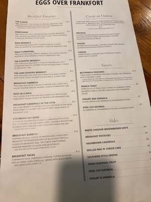 Menu photo 5 Eggs Over Frankfort Louisville, KY Menu photo 5 Eggs Over Frankfort Louisville, KY