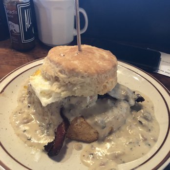 Denver Biscuit Co. - Broadway - The Franklin with an over easy egg - Breakfast & Brunch Near Me - Denver, Colorado