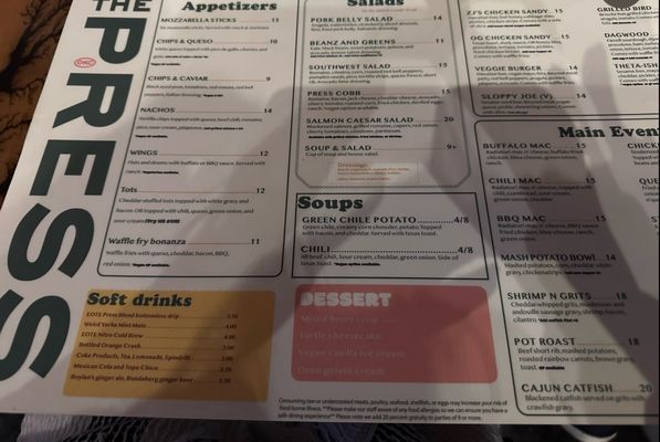 Menu photo 3 The Press Oklahoma City, OK Menu photo 3 The Press Oklahoma City, OK