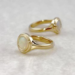 Gems of La Costa - Matching 14KY Opal Rings -- for a Mother and Daughter