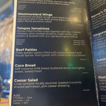 Jerk At Nite - Appetizer menu - Caribbean Near Me - Baltimore, Maryland