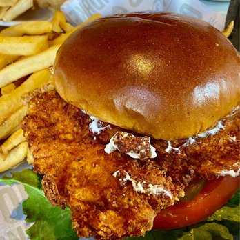 Rock & Brews - Corona - Demon Chicken Sandwich - Burgers Near Me - Corona, California