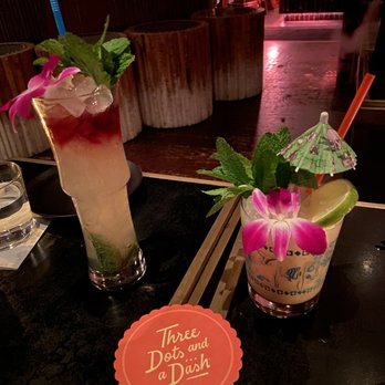 Three Dots and A Dash - Swizzle of The Rising Sun and Mai Tai - Asian Fusion Near Me - Chicago, Illinois Three Dots and A Dash - Swizzle of The Rising Sun and Mai Tai - Asian Fusion Near Me - Chicago, Illinois
