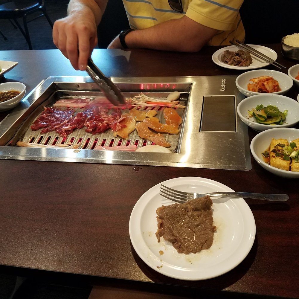 Emonae Korean BBQ - AYCE. The bulgogi is in the late directly in front of me. So good - Korean Near Me - Grand Rapids, Michigan