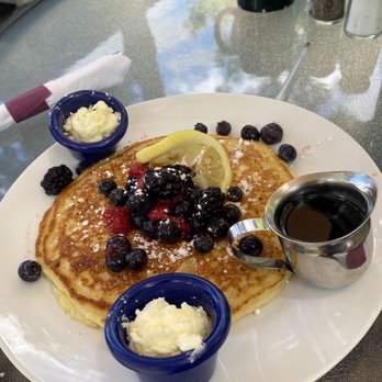 McKay Cottage Restaurant - Single lemon ricotta pancake - American Near Me - Bend, Oregon McKay Cottage Restaurant - Single lemon ricotta pancake - American Near Me - Bend, Oregon