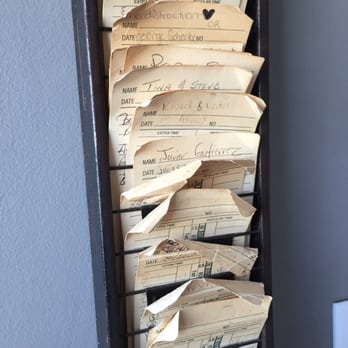 Blue Collar - Old fashioned time card slots near the entrance - Comfort Food Near Me - Miami, Florida Blue Collar - Old fashioned time card slots near the entrance - Comfort Food Near Me - Miami, Florida