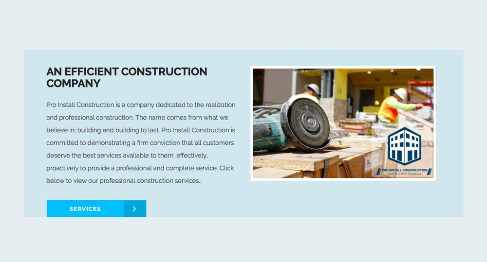 Slide of Proinstall Construction