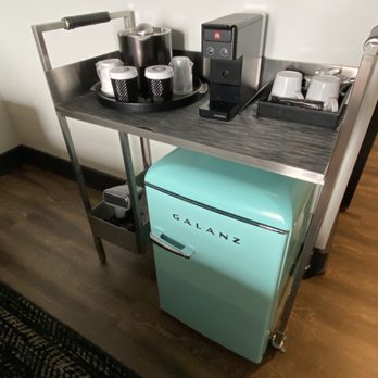 Origin Hotel Westminster - Mini fridge and complimentary tea and coffee - Hotels Near Me - Westminster, Colorado Origin Hotel Westminster - Mini fridge and complimentary tea and coffee - Hotels Near Me - Westminster, Colorado