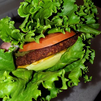 Cafe 201 - Bomb ass Veggie  Burger!!!!! For all you vegetarian and Vegans they have alot of yummy option here. - Cafes Near Me - Santa Ana, California