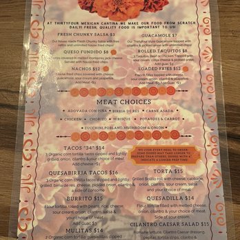 Thirtyfour Mexican Cantina - Menu - Mexican Near Me - Sacramento, California Thirtyfour Mexican Cantina - Menu - Mexican Near Me - Sacramento, California