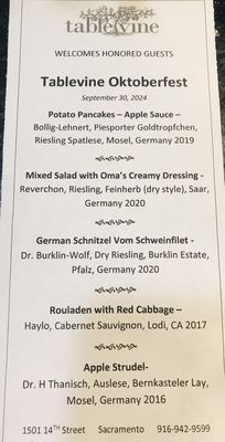 Menu photo 4 TableVine Sacramento, CA