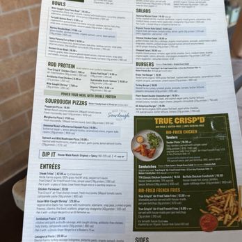 True Food Kitchen - Menu choices - New American Near Me - Tucson, Arizona True Food Kitchen - Menu choices - New American Near Me - Tucson, Arizona