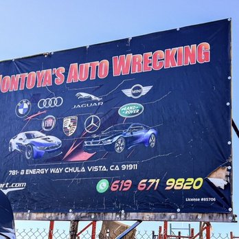 Montoyas Auto Wrecking - Montoya's - Auto Parts & Supplies Near Me - Chula Vista, California Montoyas Auto Wrecking - Montoya's - Auto Parts & Supplies Near Me - Chula Vista, California