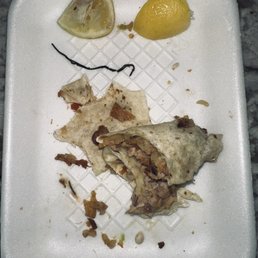 Wire in burrito. Carnitas Uruapan Grand Santa Ana