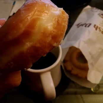 Freshh Donuts - Regular Glazed & Maple Old Fashion donut from Manna Donuts with my morning cup of coffee at my desk. - Donuts Near Me - Chino Hills, California Freshh Donuts - Regular Glazed & Maple Old Fashion donut from Manna Donuts with my morning cup of coffee at my desk. - Donuts Near Me - Chino Hills, California