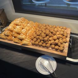 Coffee Zone Bistro - Beef empanadas with chipotle aioli and Italian stuffed mushrooms