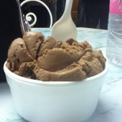Leatherby's Family Creamery - The chocolate peanut butter ice cream.