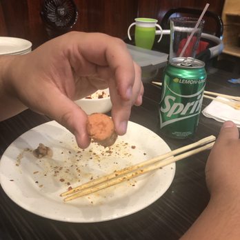 Xin Jiang BBQ - This is "Pork Sausage" . . . This is a freaking hot dog! - Barbeque Near Me - Houston, Texas