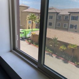 Parked in front of my building. He's just gotta walk upstairs.