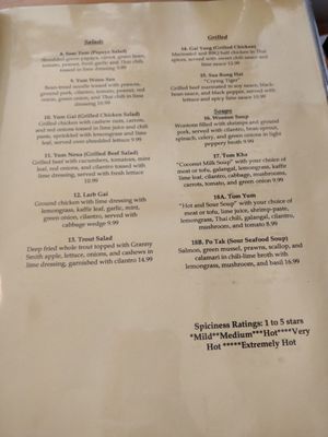 Menu photo 4 Thai Valley Everett, WA