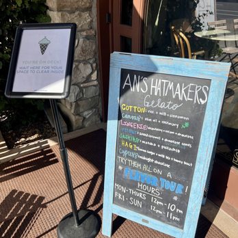 An's Hatmakers - Flavors of the day. Really liked the calamansi flavor too. Refreshing palette cleanser. - Gelato Near Me - Del Mar, California