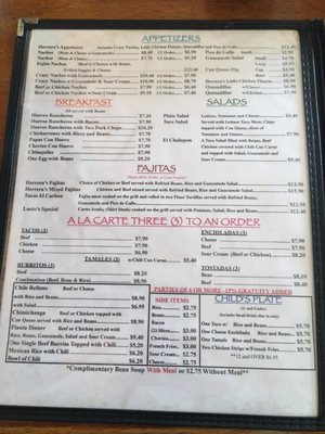 Menu photo 3 Herrera's Dallas, TX