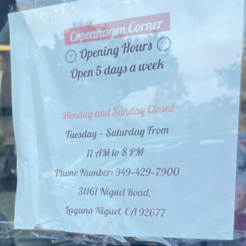 Copenhagen Corner - Diners Near Me - Laguna Niguel, California Copenhagen Corner - Diners Near Me - Laguna Niguel, California