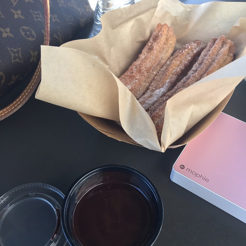 Churros con Chocolate - February 2019 a must get when visiting Legoland - Desserts Near Me - Carlsbad, California