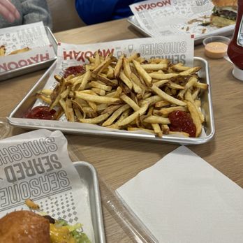 MOOYAH Burgers, Fries & Shakes - Large fries - Hot Dogs Near Me - Sandy, Utah