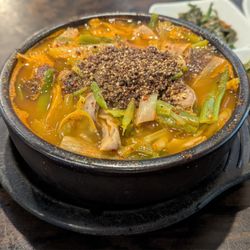 Korean sausage soup - sooooo good