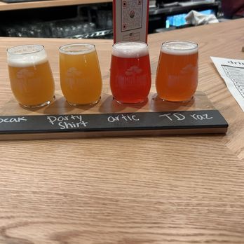 Common Roots Brewing - A flight - Breweries Near Me - Albany, New York