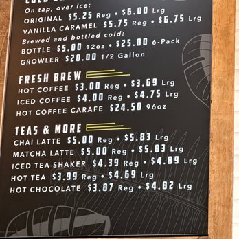 Foxtail Coffee Co. - Ormond Beach - Menu - Coffee Roasteries Near Me - Ormond Beach, Florida