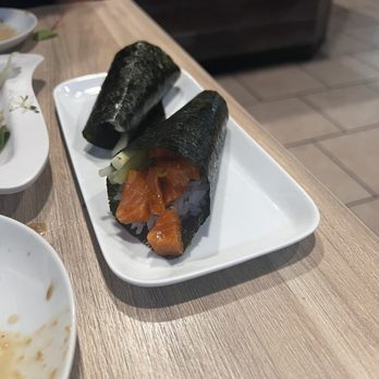 EXO Sushi - Spicy Salmon Hand Roll - Japanese Near Me - Anaheim, California