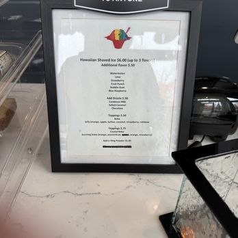 FamLe Sippin - Shave ice menu - Bubble Tea Near Me - Kent, Washington