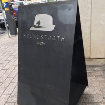 Houndstooth Coffee - Outdoor sign - Coffee & Tea Near Me - Austin, Texas Houndstooth Coffee - Outdoor sign - Coffee & Tea Near Me - Austin, Texas