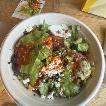 CAVA - Custom Harissa Chicken Bowl - Mediterranean Near Me - Hanover, Massachusetts