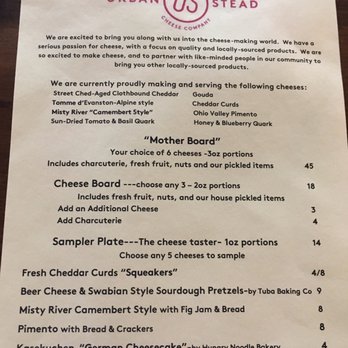 Urban Stead Cheese - One cheesy menu! - Cheese Shops Near Me - Cincinnati, Ohio Urban Stead Cheese - One cheesy menu! - Cheese Shops Near Me - Cincinnati, Ohio