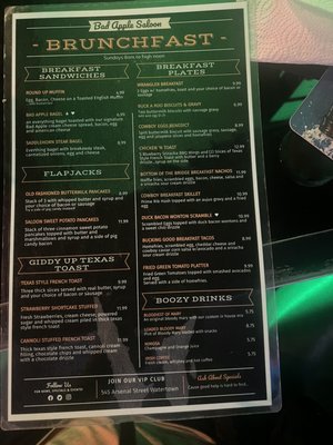 Menu photo 1 Bad Apple Saloon Watertown, NY