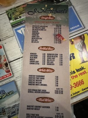 Menu photo 5 J Michael's Panama City Beach, FL